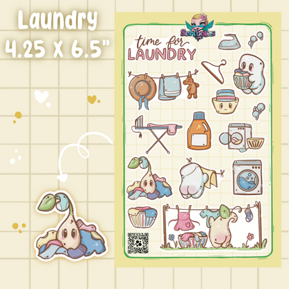 Laundry Sticker Sheet