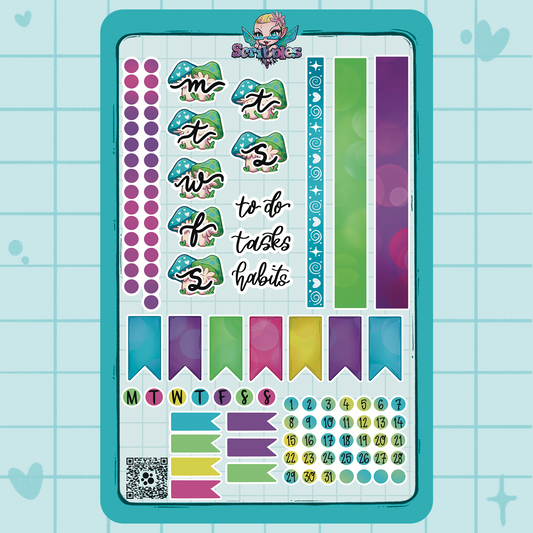 Magical Forest Collection Headers, Dates & Washi Sticker Sheet