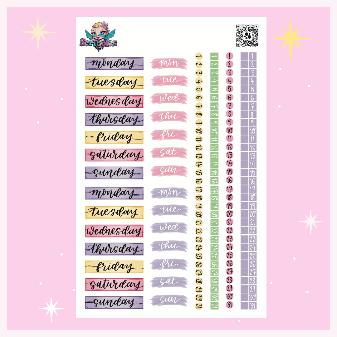May Flowers Sticker Sheet Kit & Individual Sheets