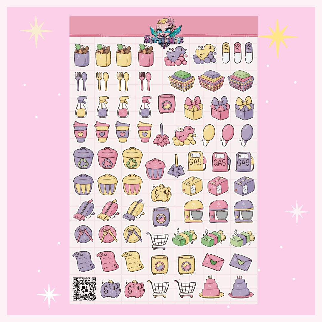 May Flowers Sticker Sheet Kit & Individual Sheets