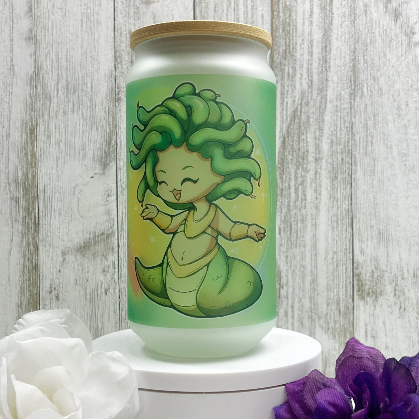 Medusa 18oz Glass Can