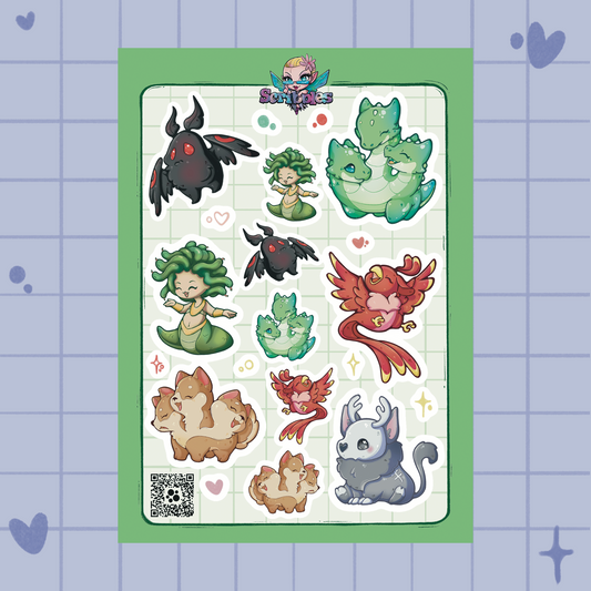 Mythical Creatures Sticker Sheet