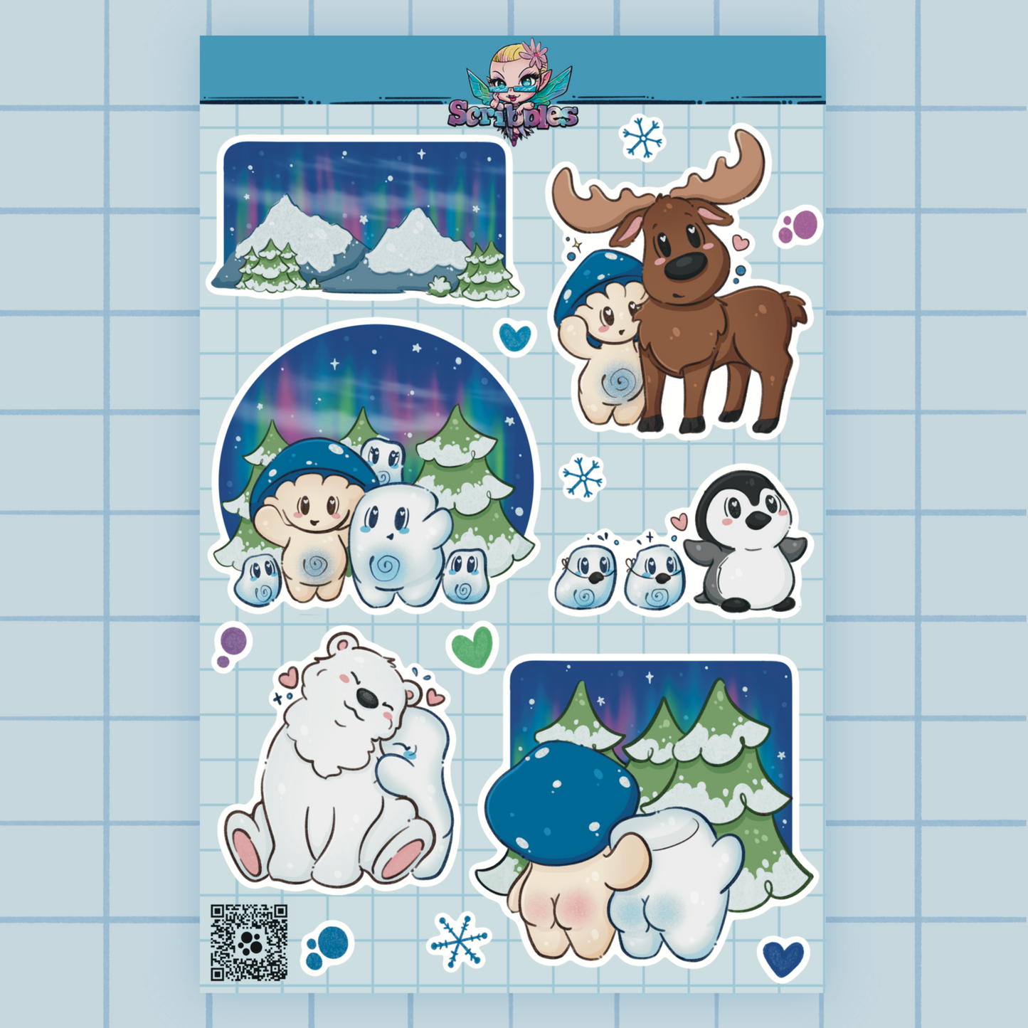 Northern Lights Sticker Sheet