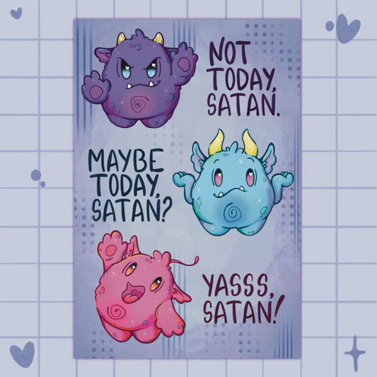 Not Today Satan Print