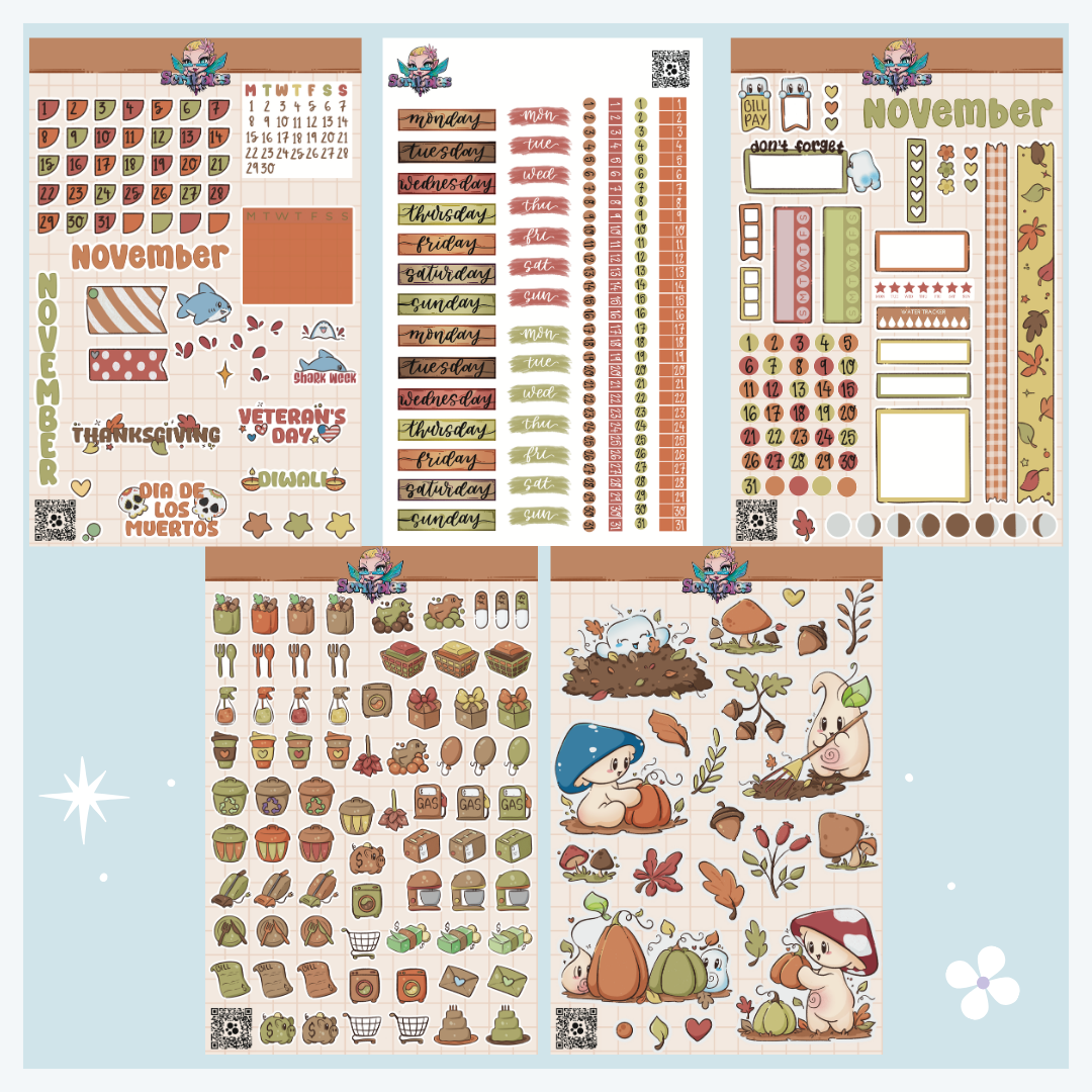 Full 2027 Sticker Sheet Collection (60 Sheets)