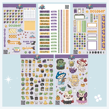 Full Undated 12 Month Sticker Sheet Collection (60 Sheets)