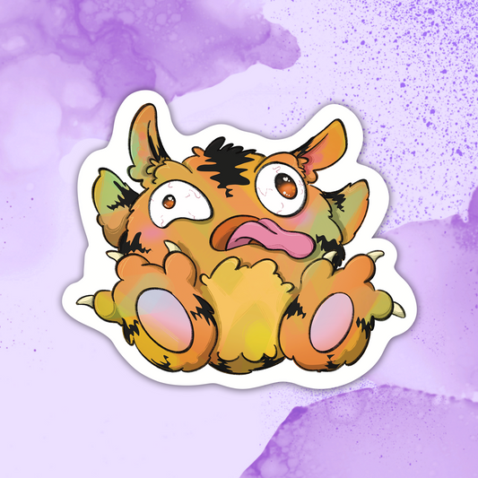 Orange Monster | Vinyl Sticker