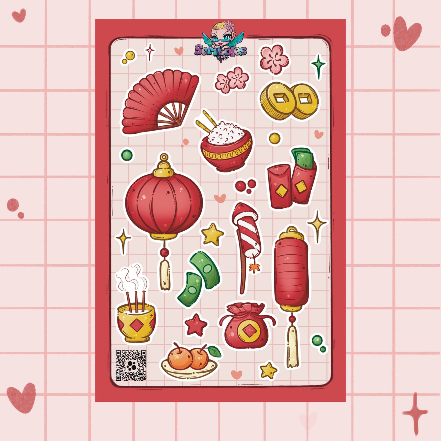 Lunar New Year 2 Sticker Sheet Kit & Individual Sheets