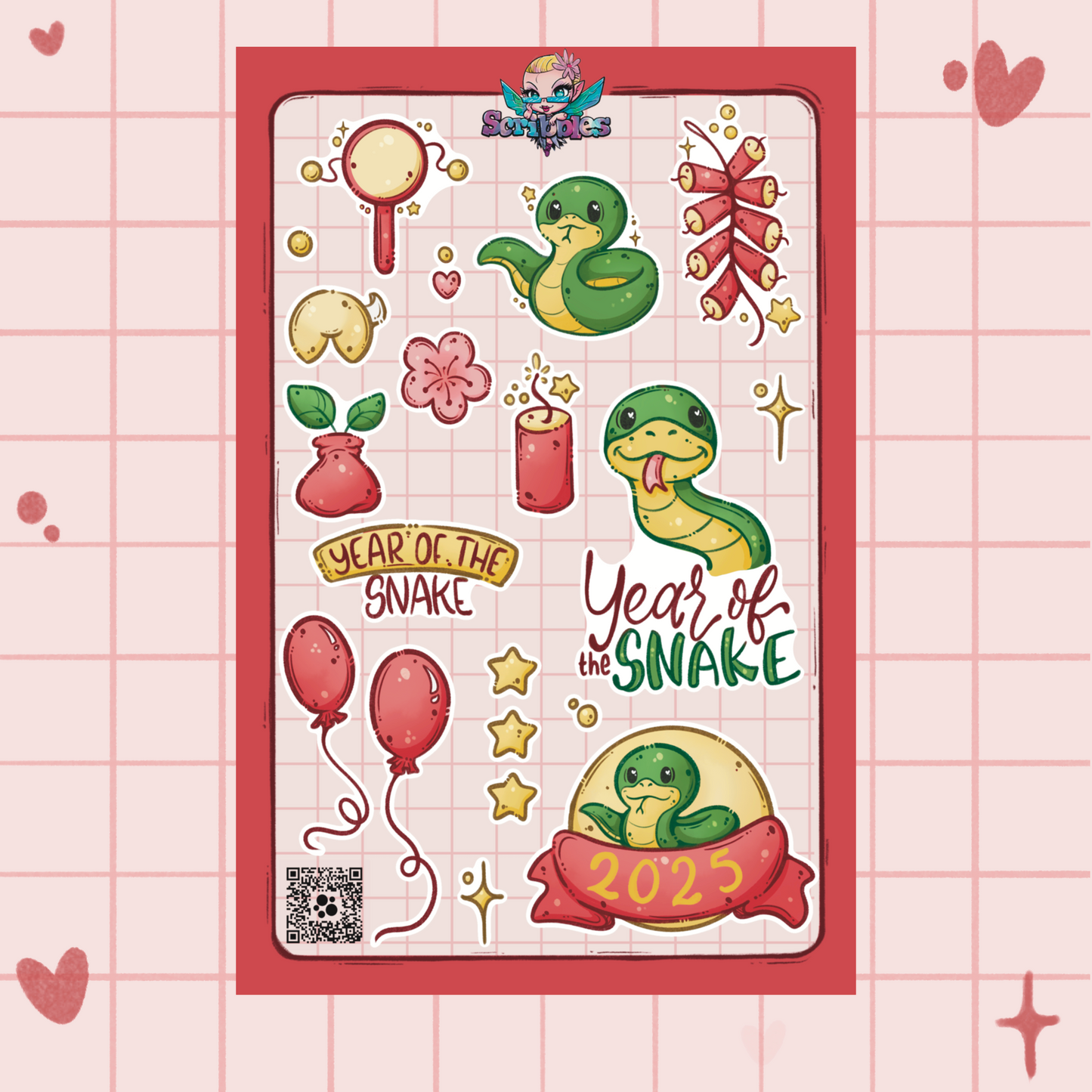 Lunar New Year 2 Sticker Sheet Kit & Individual Sheets