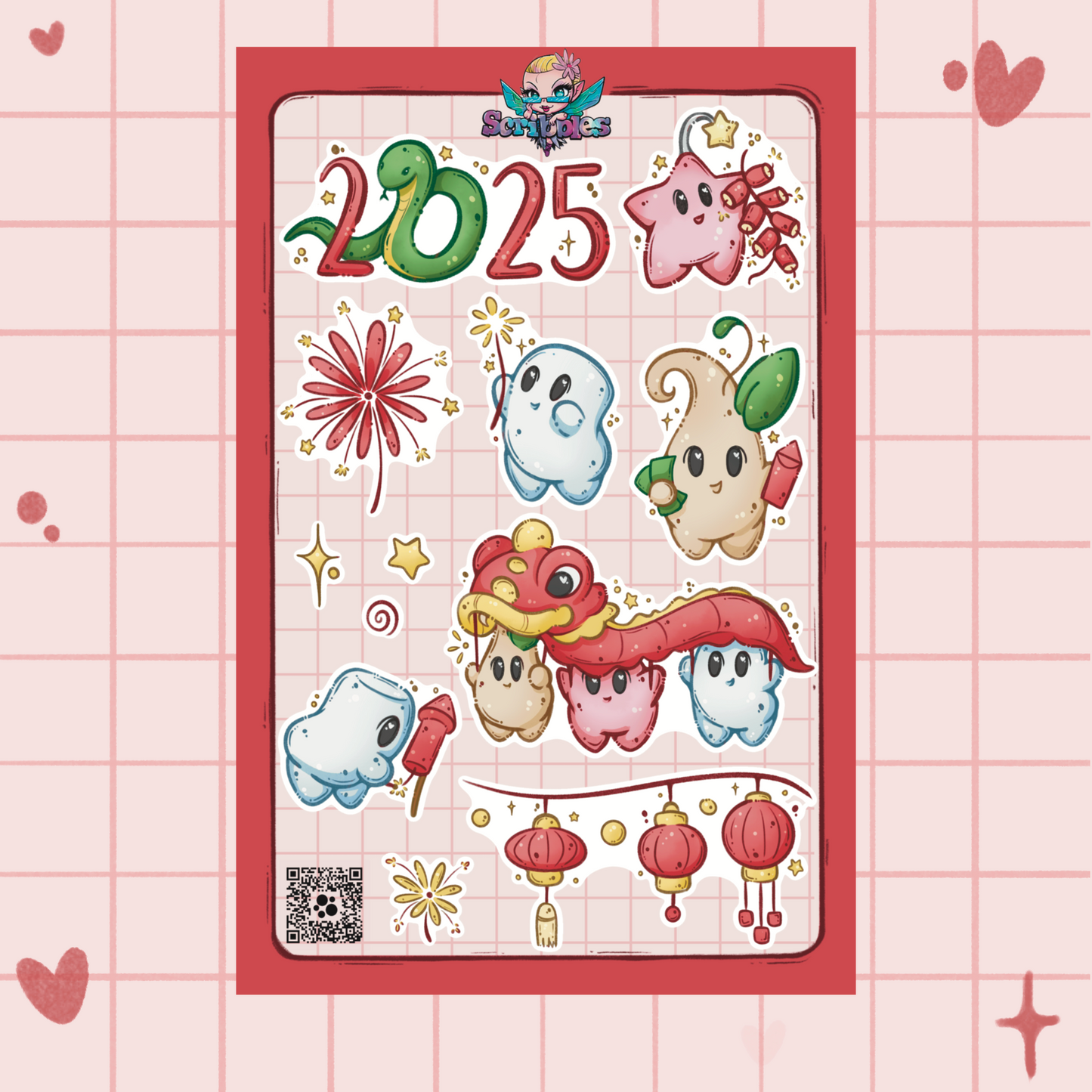 Lunar New Year 2 Sticker Sheet Kit & Individual Sheets