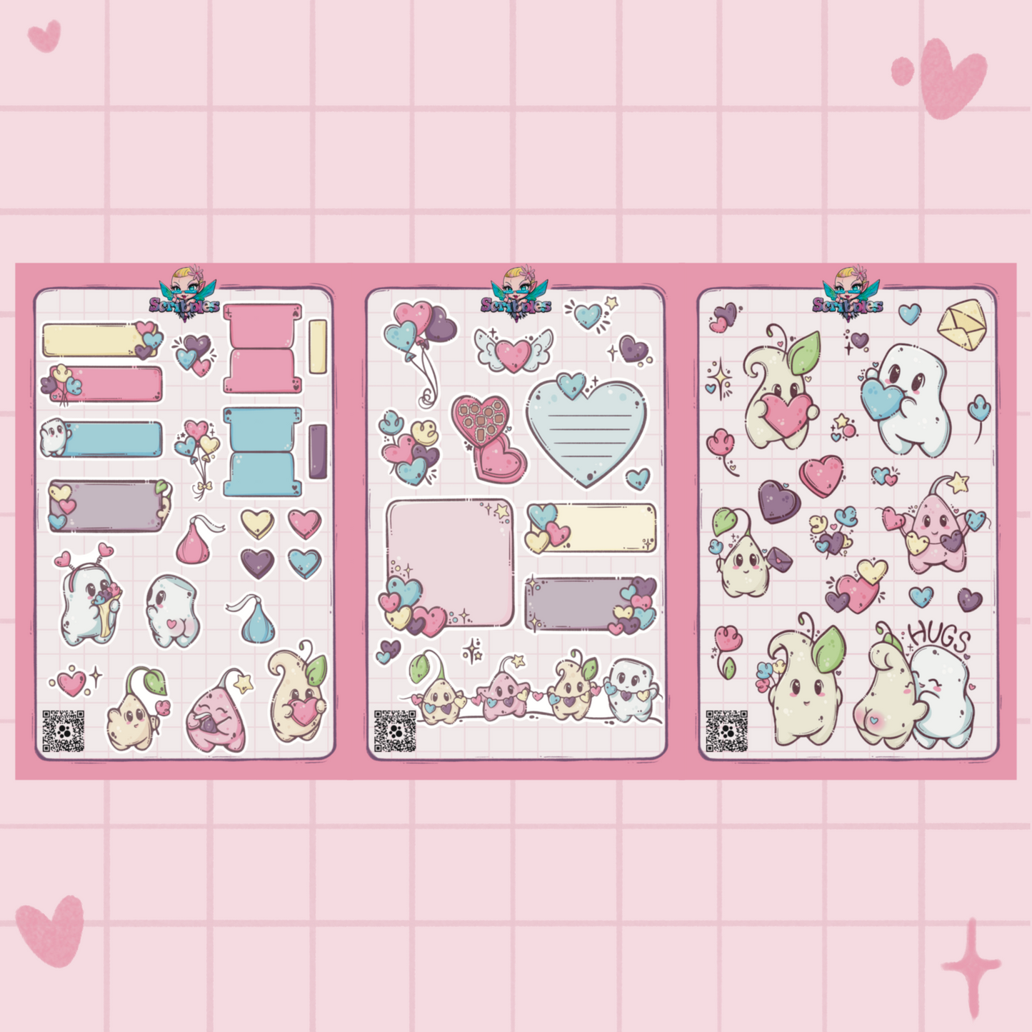 Palentines Sticker Sheet Kit & Individual Sheets