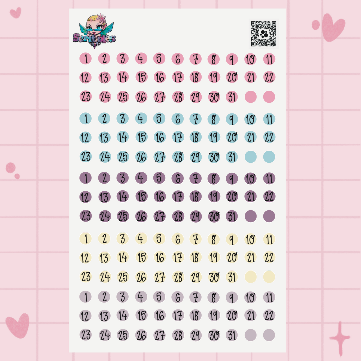 Palentines Sticker Sheet Kit & Individual Sheets