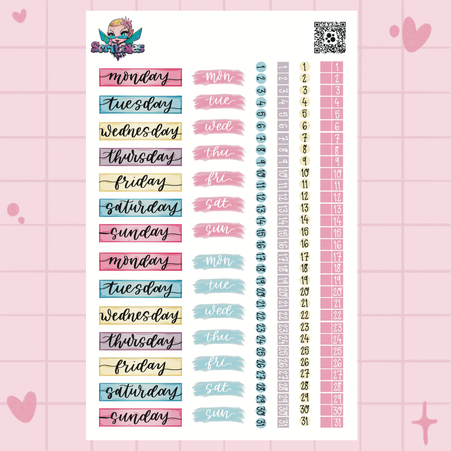 Palentines Sticker Sheet Kit & Individual Sheets