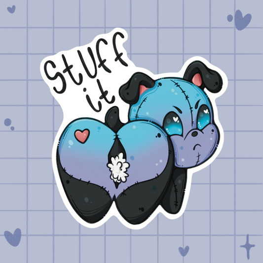 Stuff It Dog Individual Sticker