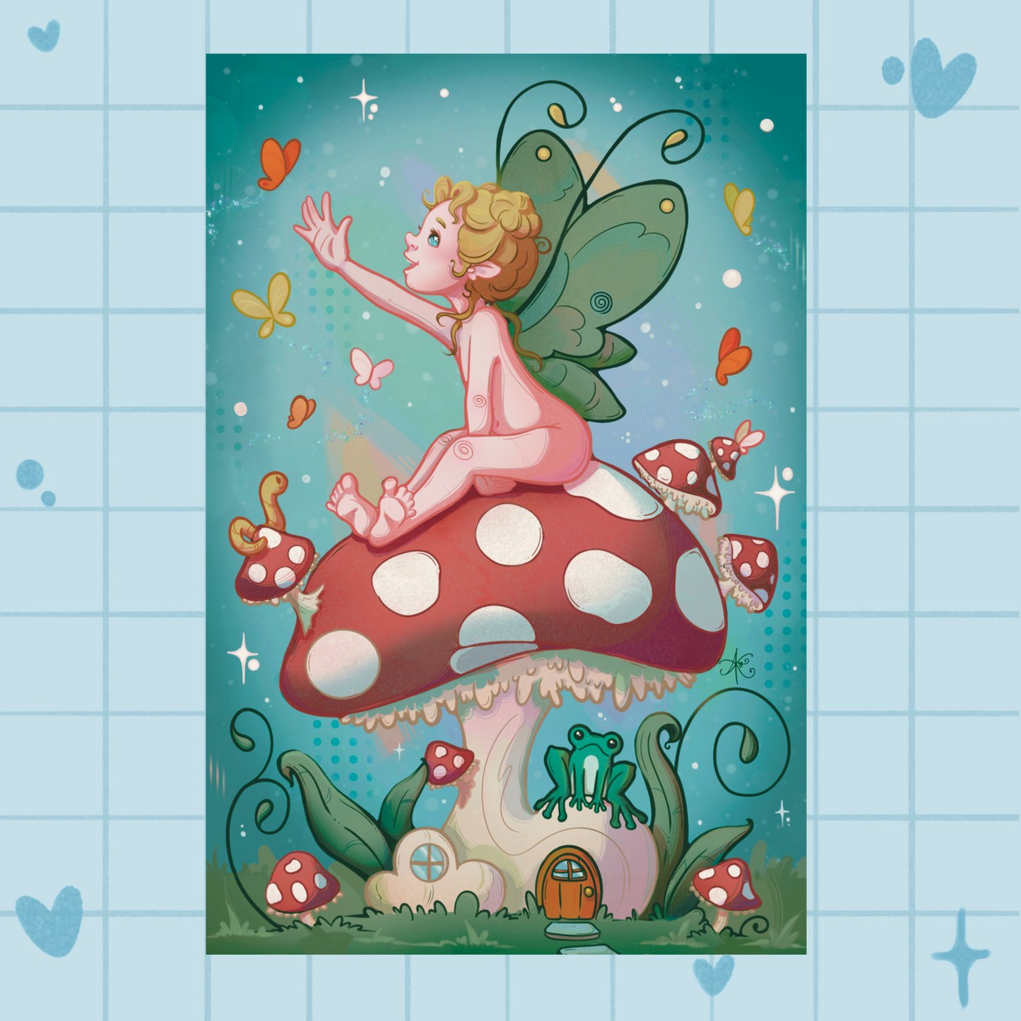 Mushroom Fairy Print