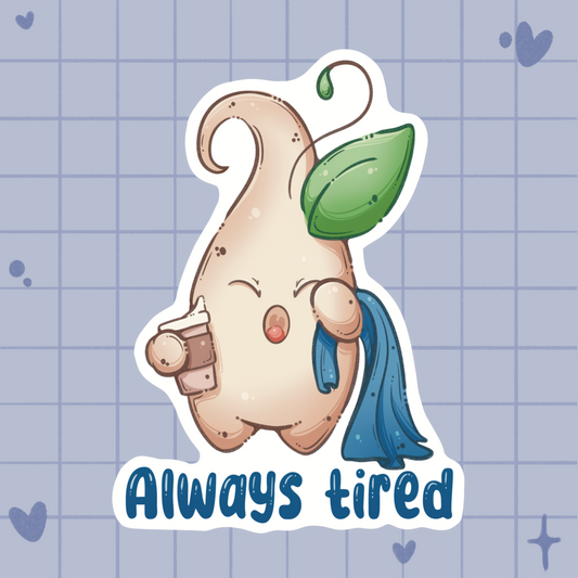 Always Tired Sprout Individual Sticker