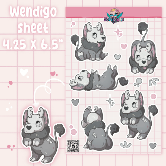 Wendigo Sticker Sheet