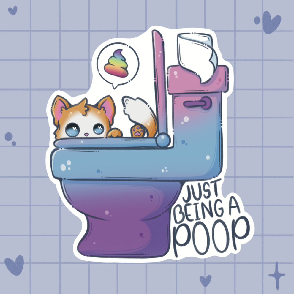 Just Being a Poop Individual Sticker – Eclectic Scribbles