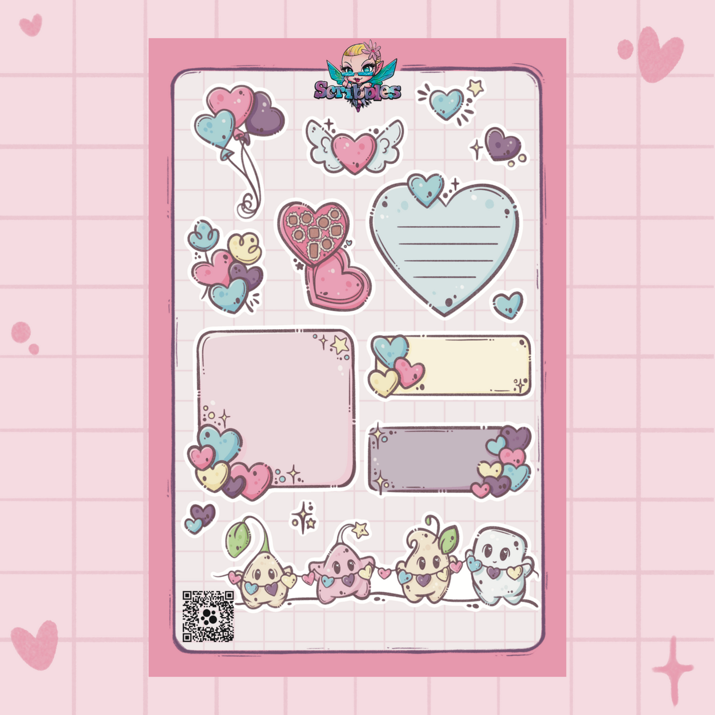 Palentines Sticker Sheet Kit & Individual Sheets