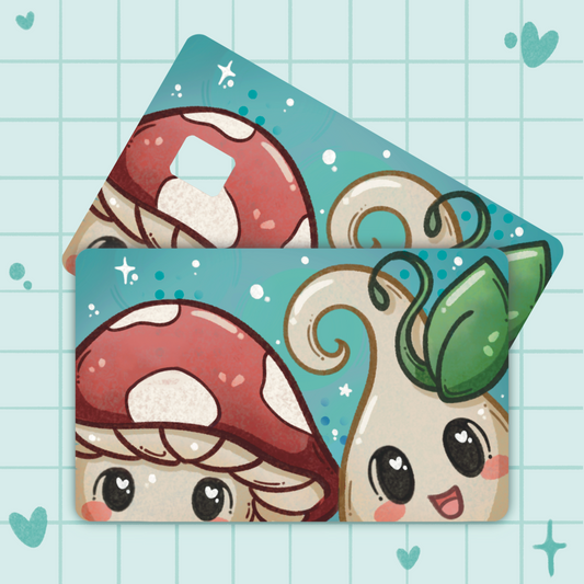 Toasty and Sprout Credit Card Cover Sticker