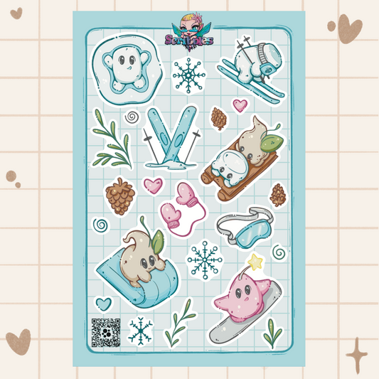 Snow Fun Sticker Sheet