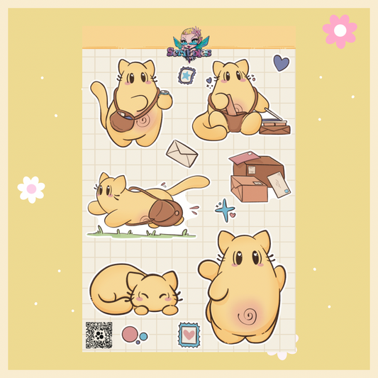 Gingie the Cat Sticker Sheet