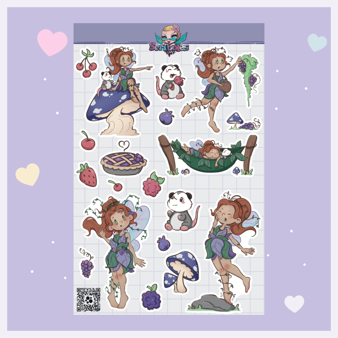 Zylia Fairy and Pip Sticker Sheet