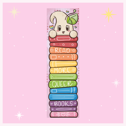 Road More Queer Books 2x7" Bookmark