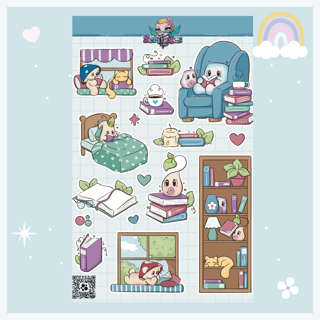 Reading Sticker Sheet Kit & Individual Sheets