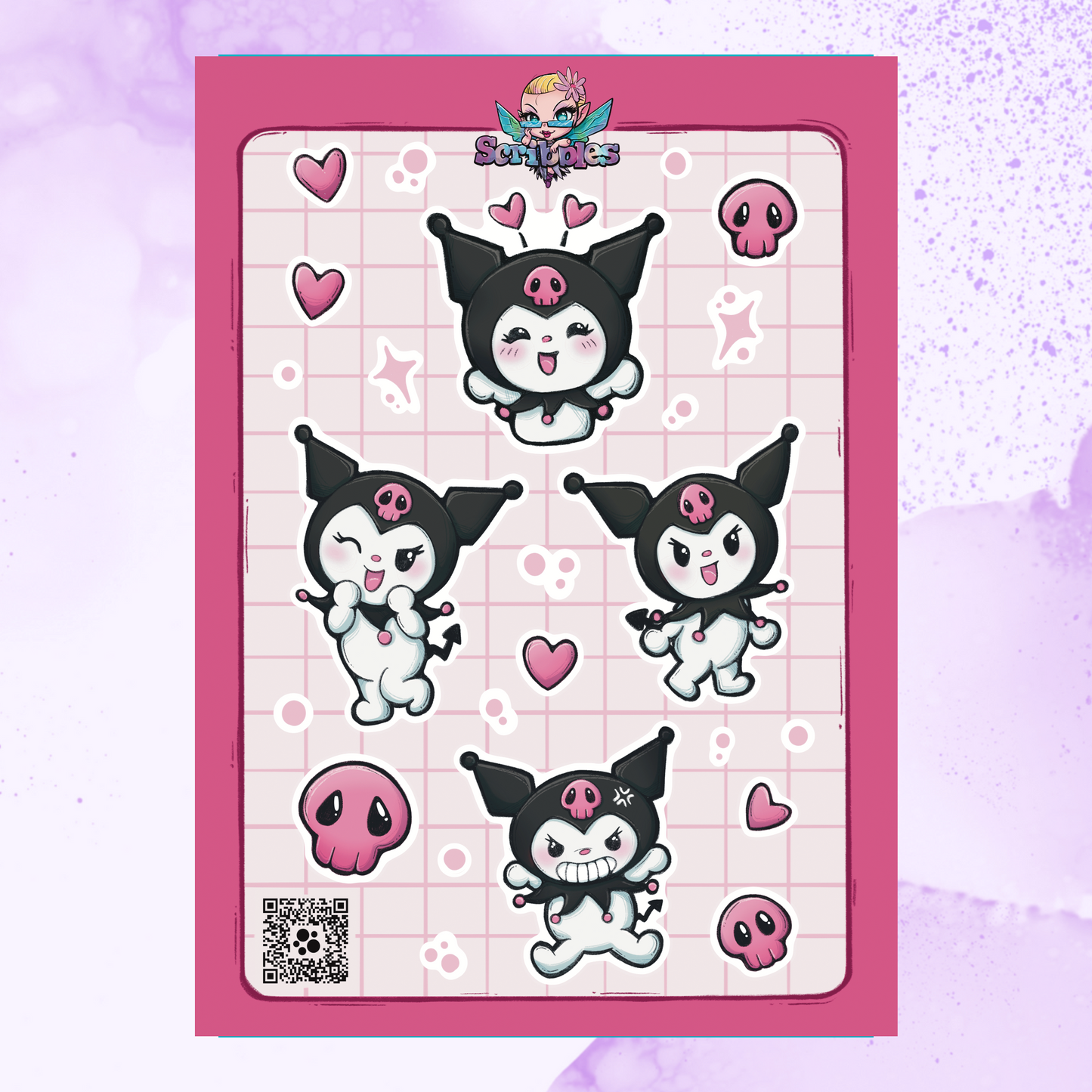 Kuromi Sticker Sheet