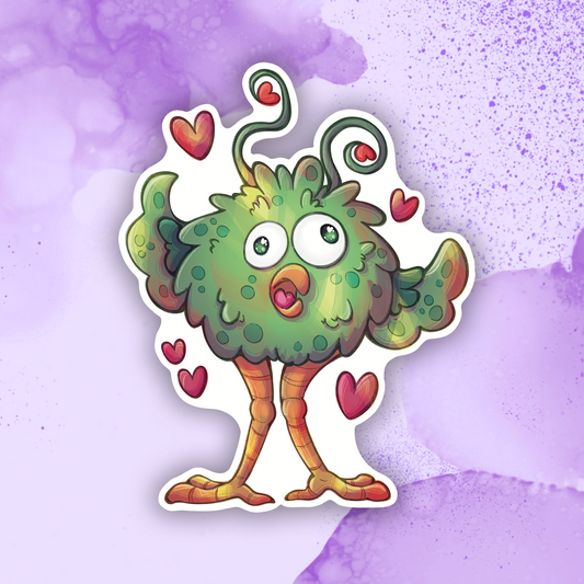 Valentines Day Monster 1 Sticker
