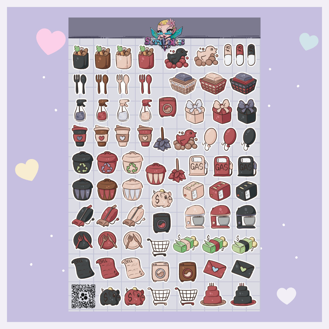 September Cryptid Hunters Sticker Sheet Kit & Individual Sheets