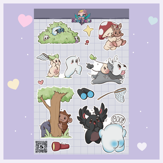 Cryptid Hunter Sticker Sheet