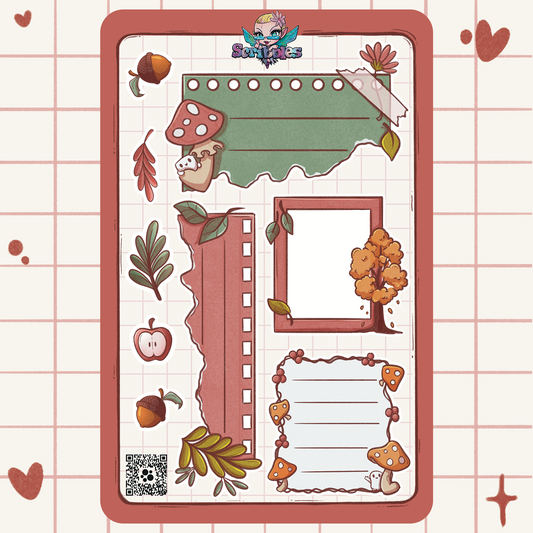 Autumn Collection Headers Sticker Sheet