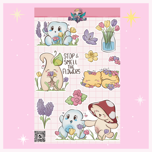 Spring Flowers Sticker Sheet