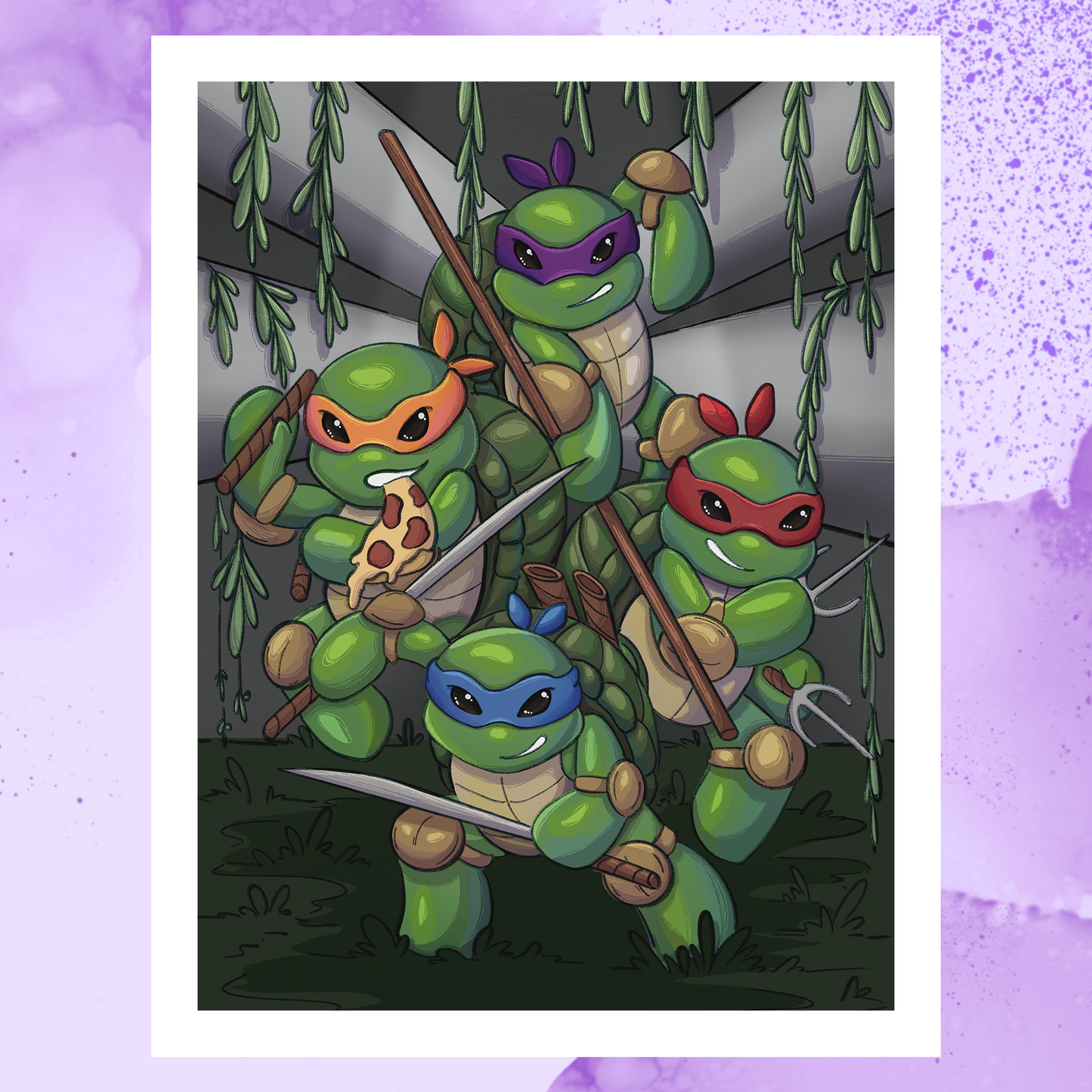 Teenage Mutant Ninja Turtles Print 8x10