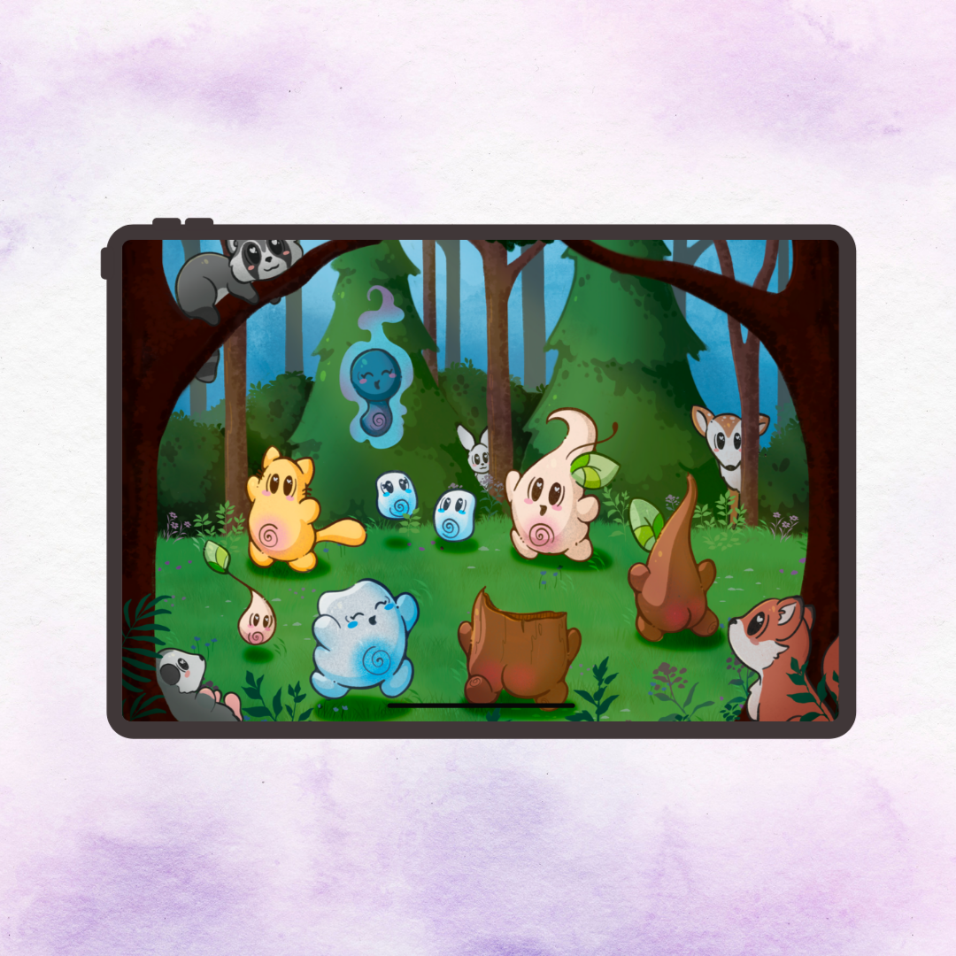 Dancing in the Woods Tablet Wallpaper