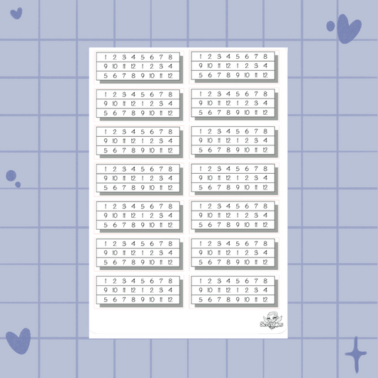 Time Trackers Planner Sticker Sheet