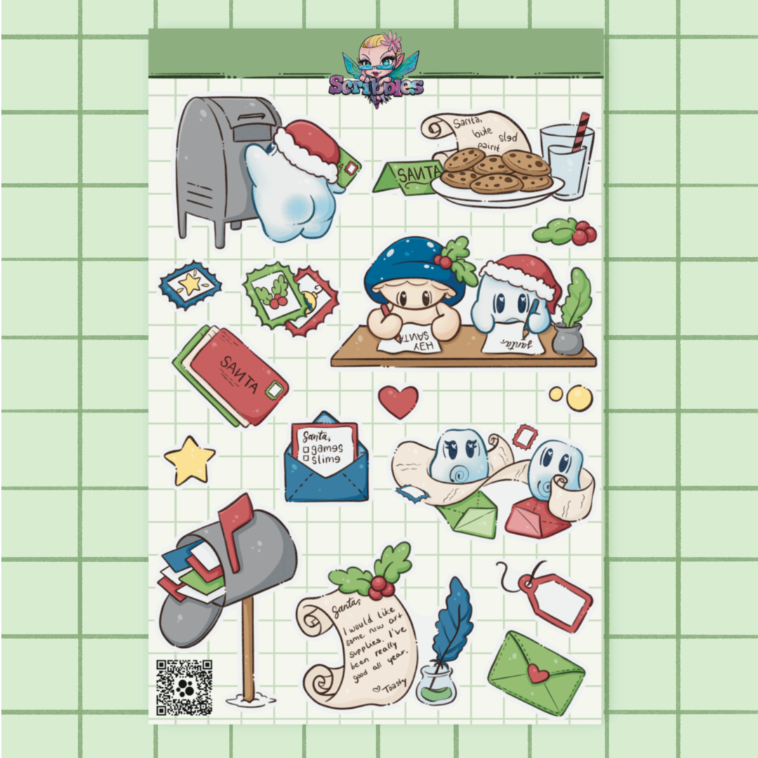 Letters To Santa Sticker Sheet