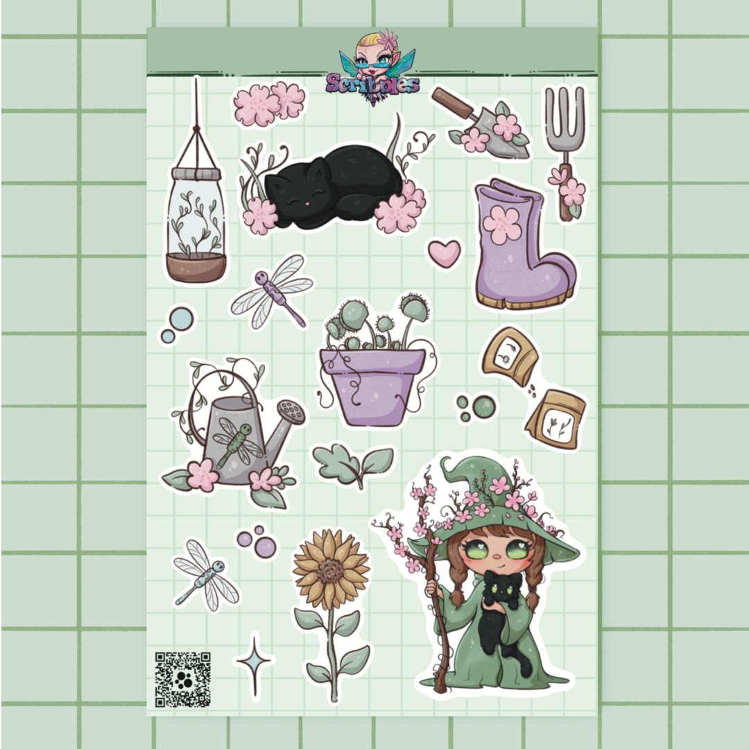Foraging Witch Sticker Sheet(s)