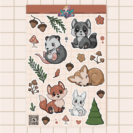 Woodland Creatures Sticker Sheet
