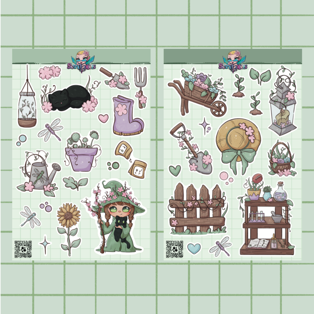Foraging Witch Sticker Sheet(s)