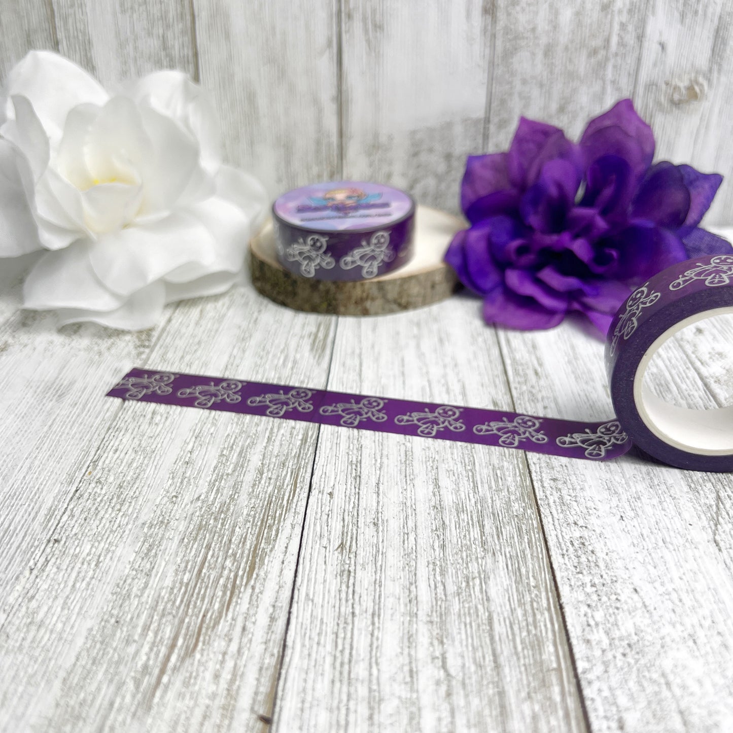 Silver Foil Voodoo Doll Washi Tape