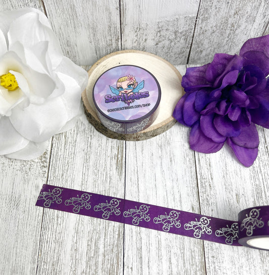 Silver Foil Voodoo Doll Washi Tape