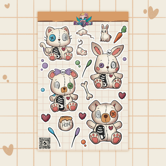 Voodoo Dolls Sticker Sheet