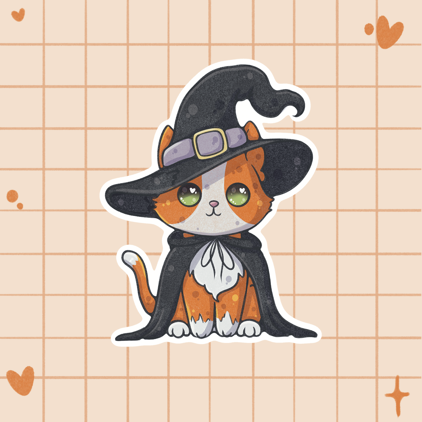 Witch Kitty Individual Sticker