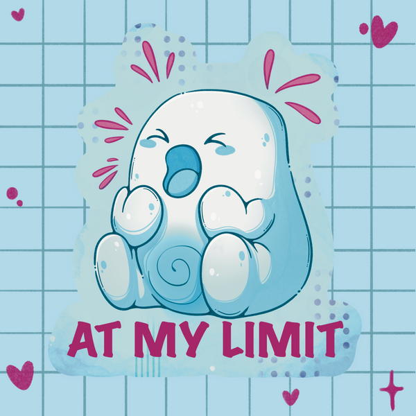 At My Limit Individual Sticker – Eclectic Scribbles