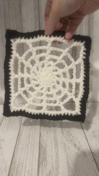 Spider Web Granny Square Crochet Pattern PDF