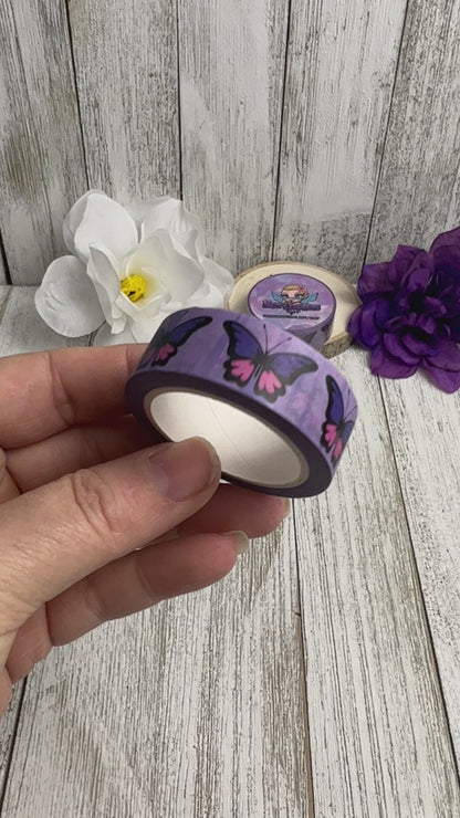 Purple Butterfly Washi Tape