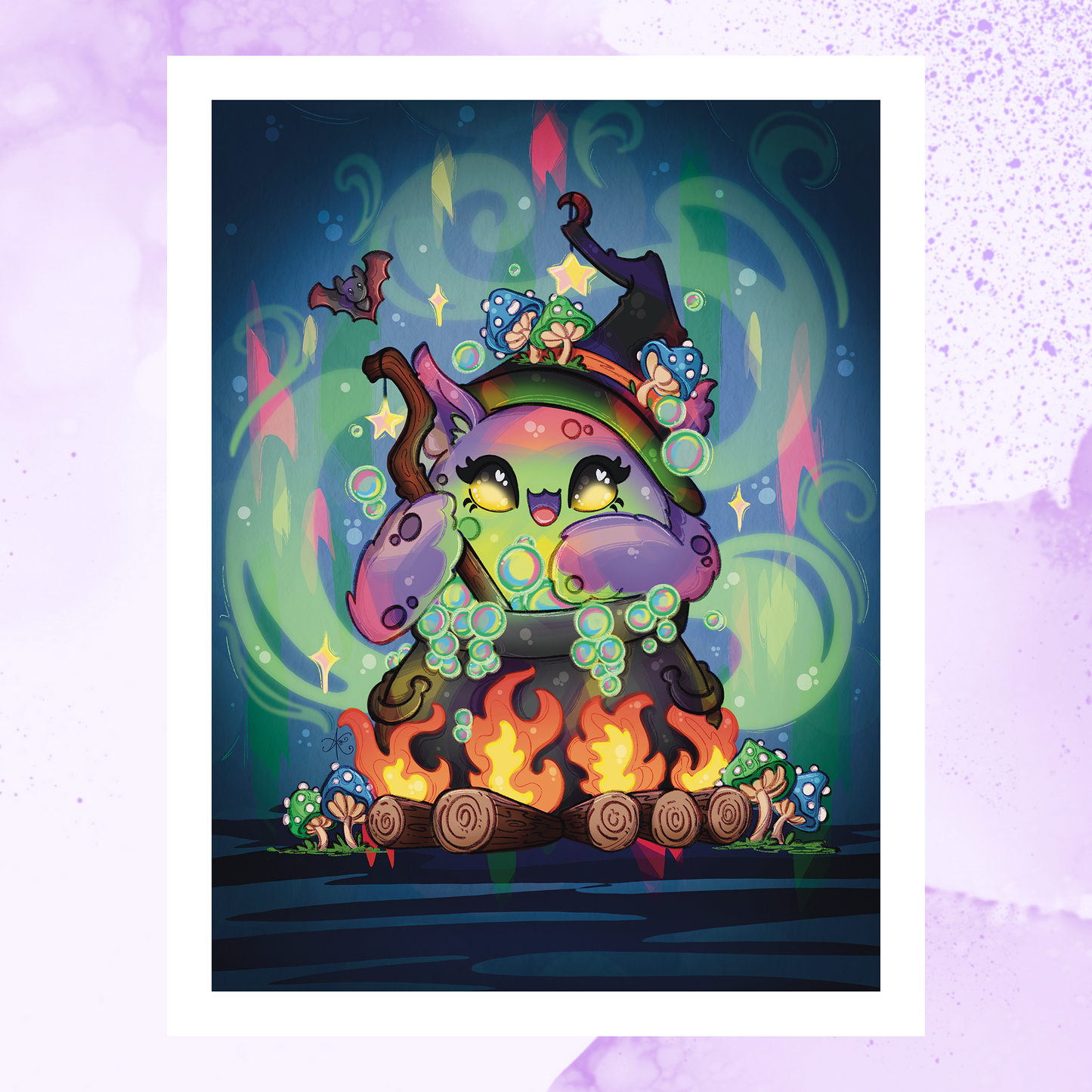 Cauldron Monster Print